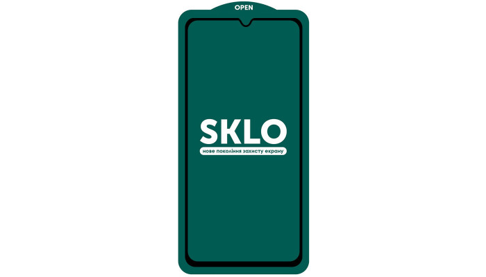 Защитное стекло SKLO 5D (тех.пак) для Samsung Galaxy A54 5G / S23 FE Черный - фото
