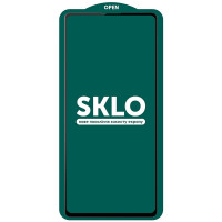 Захисне скло SKLO 5D (тех.пак) для Samsung Galaxy S21 Чорний / Біла підкладка