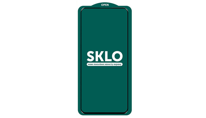 Защитное стекло SKLO 5D (тех.пак) для Xiaomi Poco X4 GT Черный / Белая подложка - фото