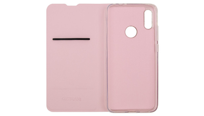 Кожаный чехол книжка GETMAN Elegant (PU) для Xiaomi Redmi Note 7 / Note 7 Pro / Note 7s Розовый - фото