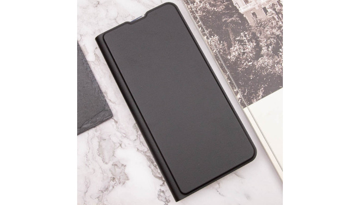 Кожаный чехол книжка GETMAN Elegant (PU) для Xiaomi Redmi 9A Черный - фото