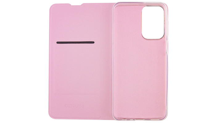 Кожаный чехол книжка GETMAN Elegant (PU) для Xiaomi Redmi Note 11 Pro 4G/5G / 12 Pro 4G Розовый - фото