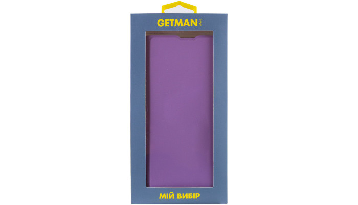 Кожаный чехол книжка GETMAN Elegant (PU) для TECNO Spark 8C Сиреневый - фото