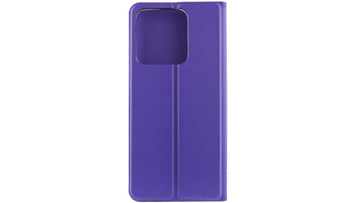 Кожаный чехол книжка GETMAN Elegant (PU) для TECNO Spark 8C Фиолетовый - фото