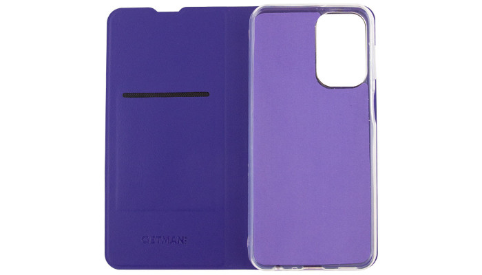 Кожаный чехол книжка GETMAN Elegant (PU) для TECNO Camon 19 Фиолетовый - фото