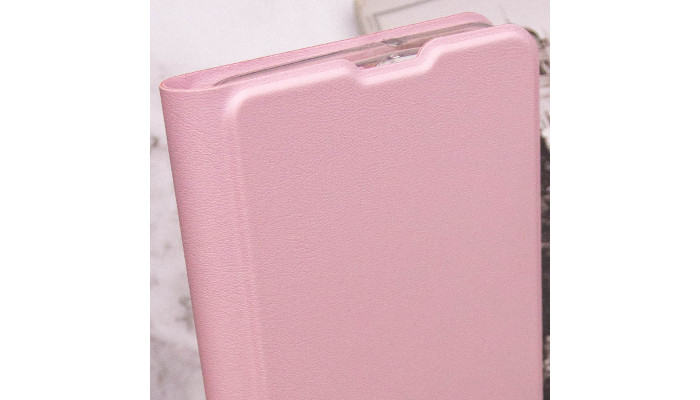 Кожаный чехол книжка GETMAN Elegant (PU) для Xiaomi Redmi Note 13 Pro+ Розовый - фото