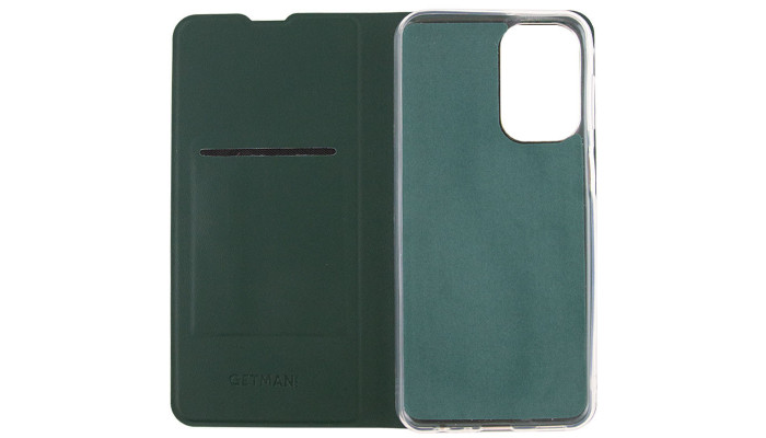 Кожаный чехол книжка GETMAN Elegant (PU) для Xiaomi Redmi Note 13 4G Зеленый - фото