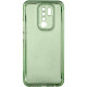 Чехол TPU Starfall Clear для Xiaomi Redmi 9 Зеленый - фото