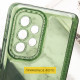 Чехол TPU Starfall Clear для Samsung Galaxy A12 Зеленый - фото