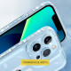 Чехол TPU Starfall Clear для Samsung Galaxy S21 FE Голубой - фото