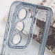 Чехол TPU Starfall Clear для Samsung Galaxy S22+ Голубой - фото