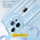 Чехол TPU Starfall Clear для Samsung Galaxy A33 5G Голубой - фото