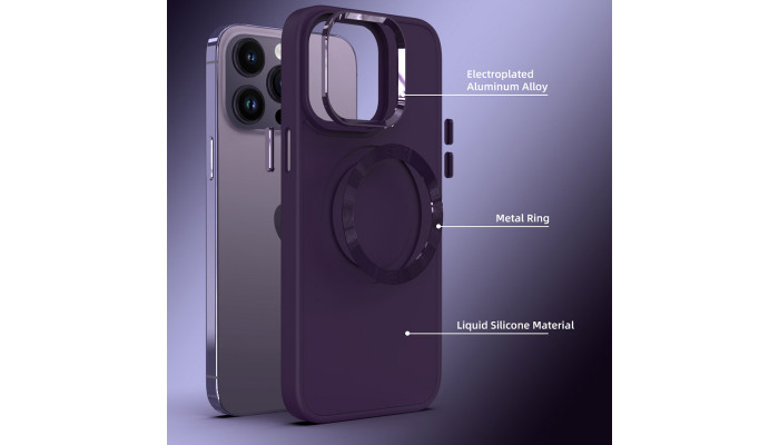TPU чохол Bonbon Metal Style with MagSafe для Apple iPhone 12 Pro / 12 (6.1