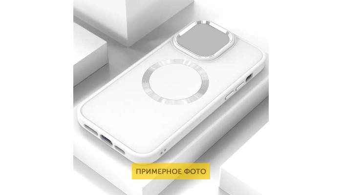 TPU чохол Bonbon Metal Style with MagSafe для Samsung Galaxy S20 FE Білий / White - фото