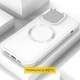 TPU чохол Bonbon Metal Style with MagSafe для Samsung Galaxy S20 FE Білий / White - фото