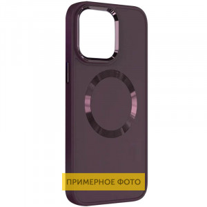 TPU чехол Bonbon Metal Style with MagSafe для Samsung Galaxy S20 FE Бордовый / Plum