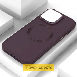 TPU чехол Bonbon Metal Style with MagSafe для Samsung Galaxy S20 FE Бордовый / Plum