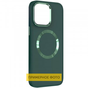 TPU чохол Bonbon Metal Style with MagSafe для Samsung Galaxy S20 FE Зелений / Army Green