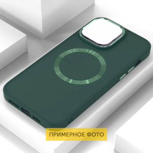 TPU чехол Bonbon Metal Style with MagSafe для Samsung Galaxy S20 FE Зеленый / Army Green