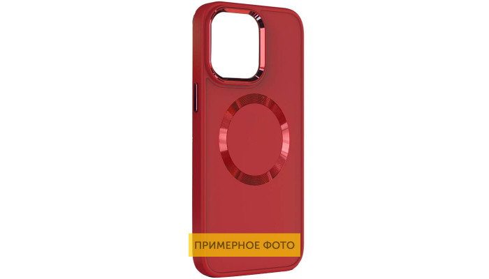 TPU чохол Bonbon Metal Style with MagSafe для Samsung Galaxy S20 FE Червоний / Red - фото