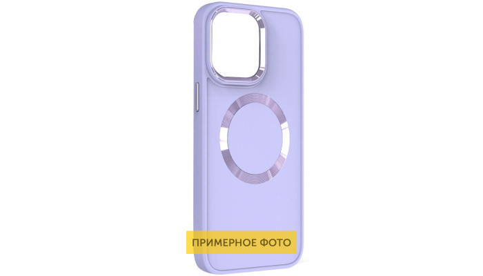 TPU чохол Bonbon Metal Style with MagSafe для Samsung Galaxy S20 FE Бузковий / Dasheen - фото