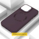 TPU чехол Bonbon Metal Style with MagSafe для Samsung Galaxy S21 Ultra Бордовый / Plum - фото
