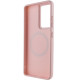 TPU чехол Bonbon Metal Style with MagSafe для Samsung Galaxy S21 Ultra Розовый / Light Pink - фото
