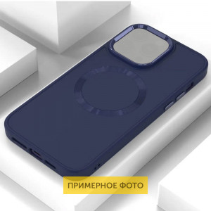 TPU чехол Bonbon Metal Style with MagSafe для Samsung Galaxy S21 Ultra Синий / Cosmos Blue