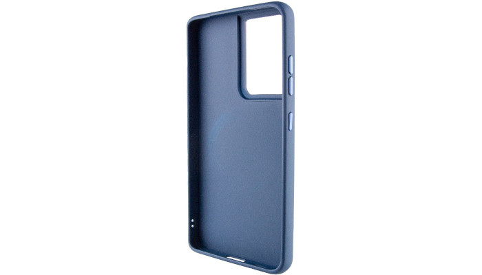 TPU чехол Bonbon Metal Style with MagSafe для Samsung Galaxy S21 Ultra Синий / Cosmos Blue - фото