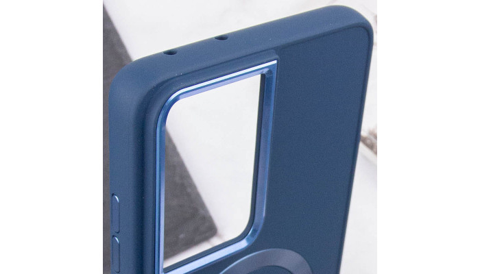 TPU чохол Bonbon Metal Style with MagSafe для Samsung Galaxy S21 Ultra Синій / Cosmos Blue - фото