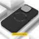 TPU чехол Bonbon Metal Style with MagSafe для Samsung Galaxy S21 Ultra Черный / Black - фото