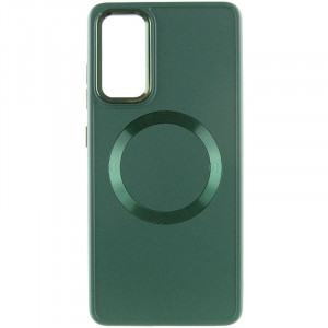 TPU чехол Bonbon Metal Style with MagSafe для Samsung Galaxy A54 5G Зеленый / Army Green