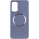 TPU чохол Bonbon Metal Style with MagSafe для Samsung Galaxy A54 5G Сірий / Lavender - фото