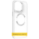 TPU чохол Bonbon Metal Style with MagSafe для Samsung Galaxy S21+ Білий / White - фото