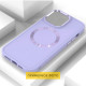 TPU чехол Bonbon Metal Style with MagSafe для Samsung Galaxy S21+ Сиреневый / Dasheen - фото