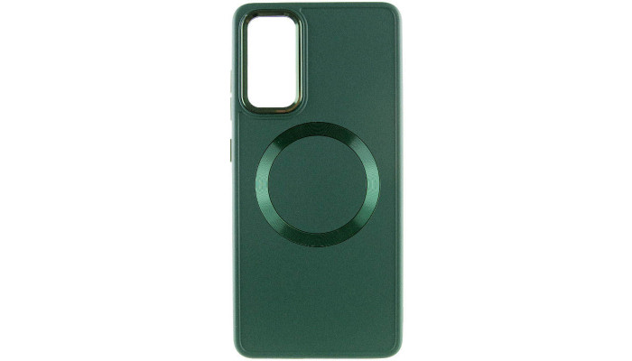 TPU чехол Bonbon Metal Style with MagSafe для Samsung Galaxy A52 4G / A52 5G / A52s Зеленый / Pine green - фото