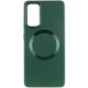 TPU чехол Bonbon Metal Style with MagSafe для Samsung Galaxy A52 4G / A52 5G / A52s Зеленый / Pine green - фото