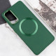 TPU чехол Bonbon Metal Style with MagSafe для Samsung Galaxy A52 4G / A52 5G / A52s Зеленый / Pine green - фото