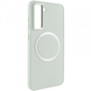 TPU чехол Bonbon Metal Style with MagSafe для Samsung Galaxy S21 FE Белый / White