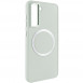 TPU чехол Bonbon Metal Style with MagSafe для Samsung Galaxy S21 FE Белый / White