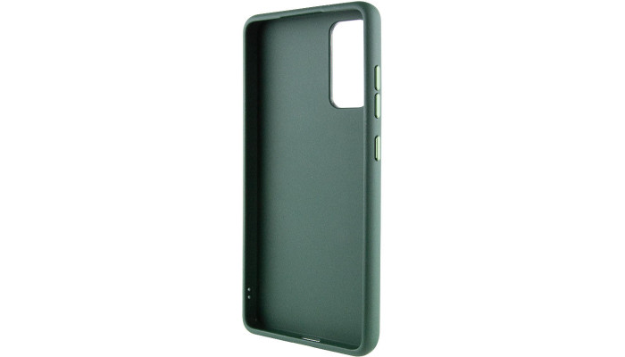 TPU чехол Bonbon Metal Style with MagSafe для Samsung Galaxy S21 FE Зеленый / Army Green - фото