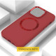 TPU чохол Bonbon Metal Style with MagSafe для Samsung Galaxy S21 FE Червоний / Red - фото