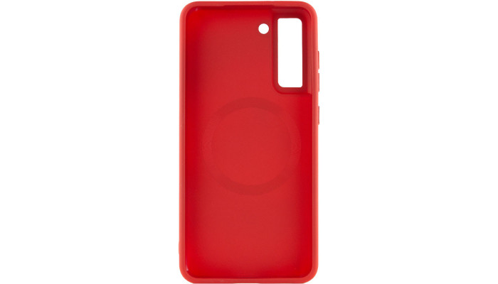 TPU чехол Bonbon Metal Style with MagSafe для Samsung Galaxy S21 FE Красный / Red - фото