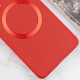 TPU чехол Bonbon Metal Style with MagSafe для Samsung Galaxy S21 FE Красный / Red - фото