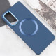 TPU чехол Bonbon Metal Style with MagSafe для Samsung Galaxy S21 FE Синий / Cosmos Blue - фото