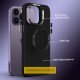 TPU чохол Bonbon Metal Style with MagSafe для Samsung Galaxy S21 FE Чорний / Black - фото