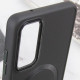TPU чехол Bonbon Metal Style with MagSafe для Samsung Galaxy S21 FE Черный / Black - фото