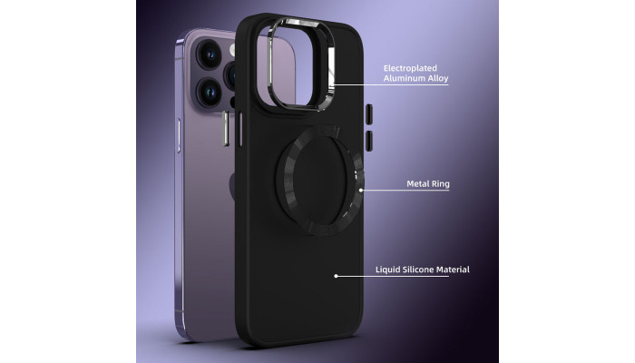 TPU чохол Bonbon Metal Style with MagSafe для Apple iPhone 13 Pro (6.1