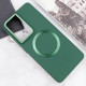 TPU чехол Bonbon Metal Style with MagSafe для Samsung Galaxy S22 Ultra Зеленый / Army Green - фото