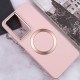 TPU чохол Bonbon Metal Style with MagSafe для Samsung Galaxy S22 Ultra Рожевий / Light Pink - фото